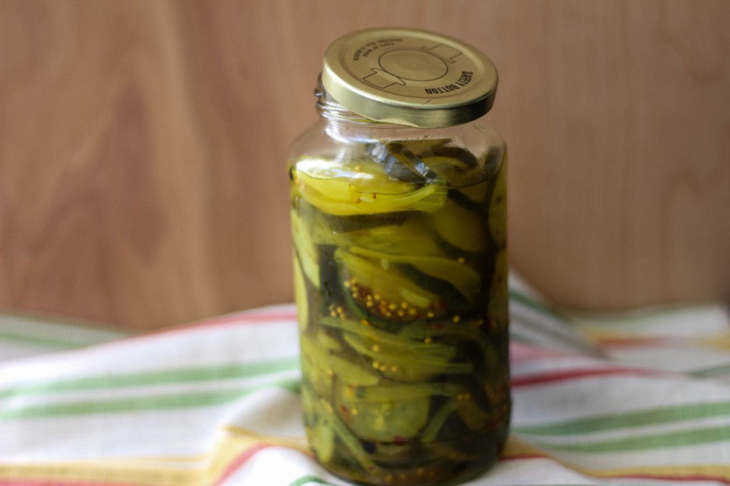Spicy Bread and Butter Pickles
